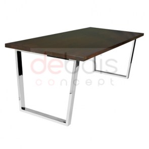 mesa metal madera 4184